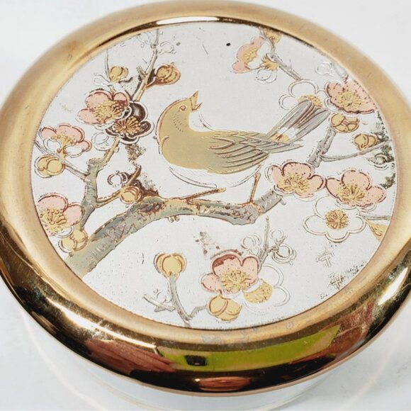 Chokin Art Japan Covered Dish 24 kt Gold - Picture 2 of 6